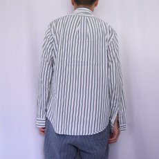 画像4: POLO Ralph Lauren "CUSTOM FIT" マルチストライプ柄 コットンボタンダウンシャツ L (4)