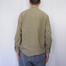 画像4: POLO Ralph Lauren "SPORTS WEAR" 猫目ボタン＆チンスト付き コットンシャツ S (4)