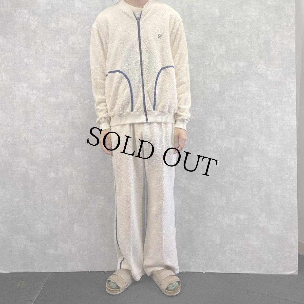 画像2: pierre cardin パイルジャケット&イージーパンツ SETUP XL (2)