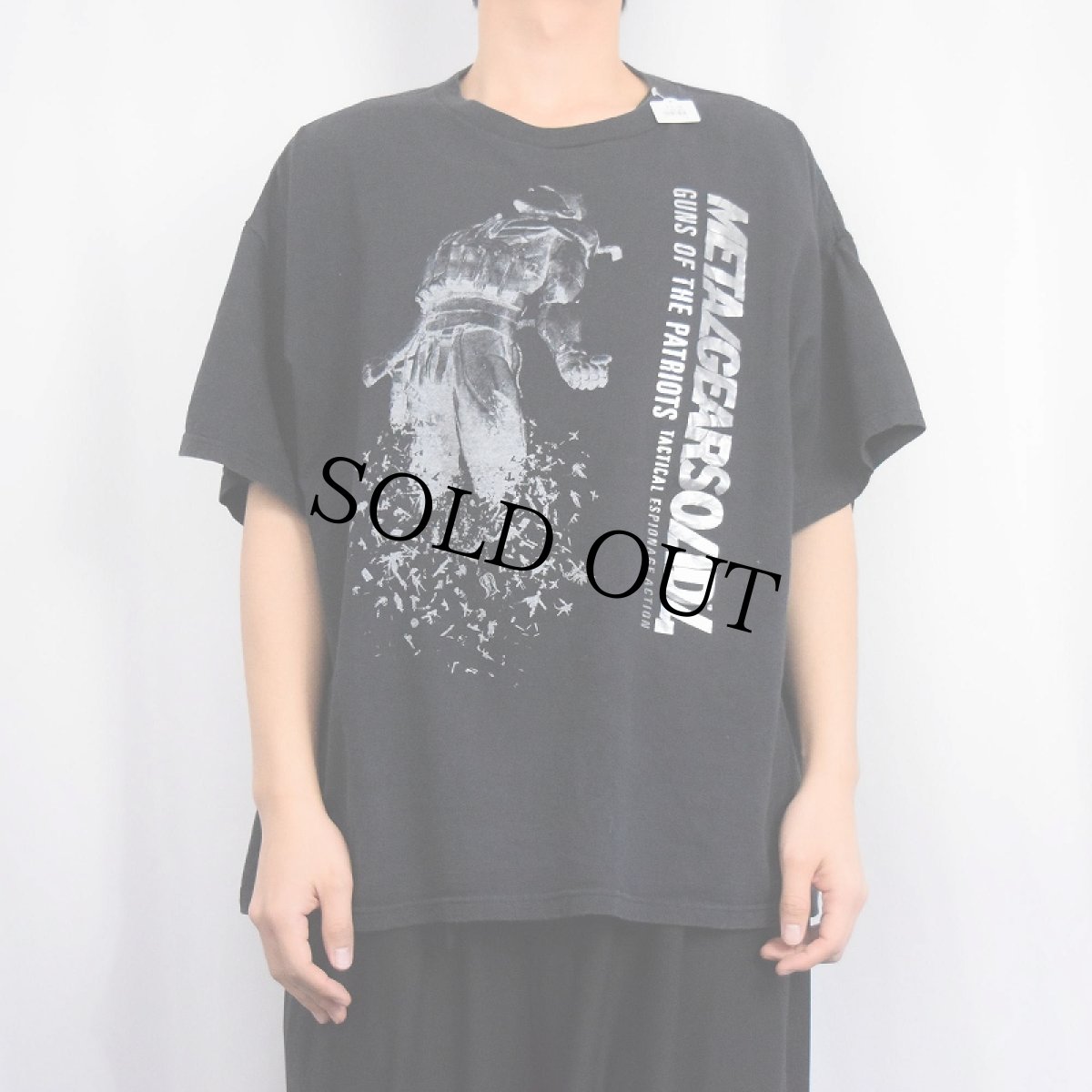画像2: 2000's METAL GEAR SOLID ゲームプリントTシャツ BLACK XL (2)