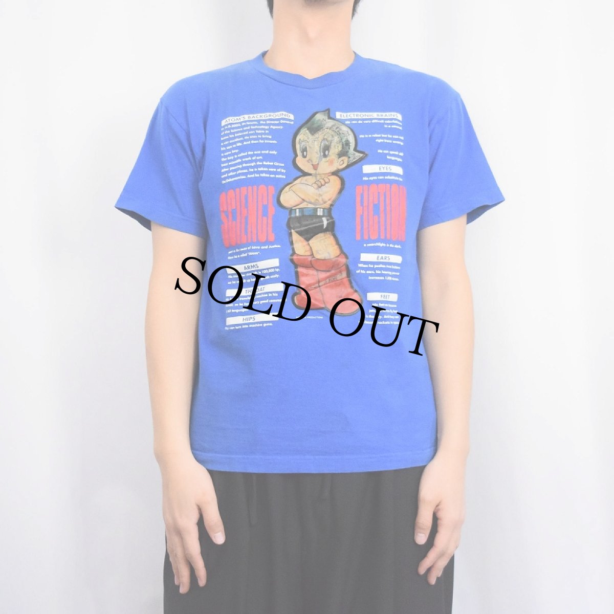 画像2: 鉄腕アトム レンチキュラー キャラクタープリントTシャツ M (2)