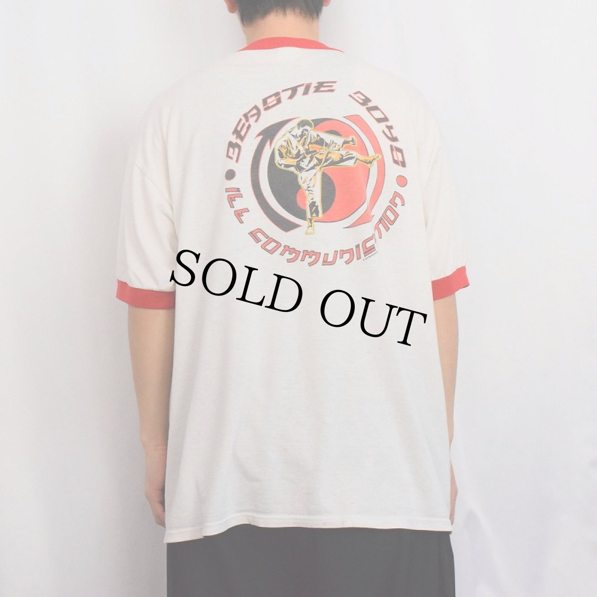 画像4: 90's BEASTIE BOYS USA製 "ILL COMMUNICATION" ヒップホップ リンガーTシャツ XL (4)