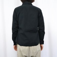 画像3: Haagen-Dazs ロゴ刺繍 コットンシャツ BLACK M (3)