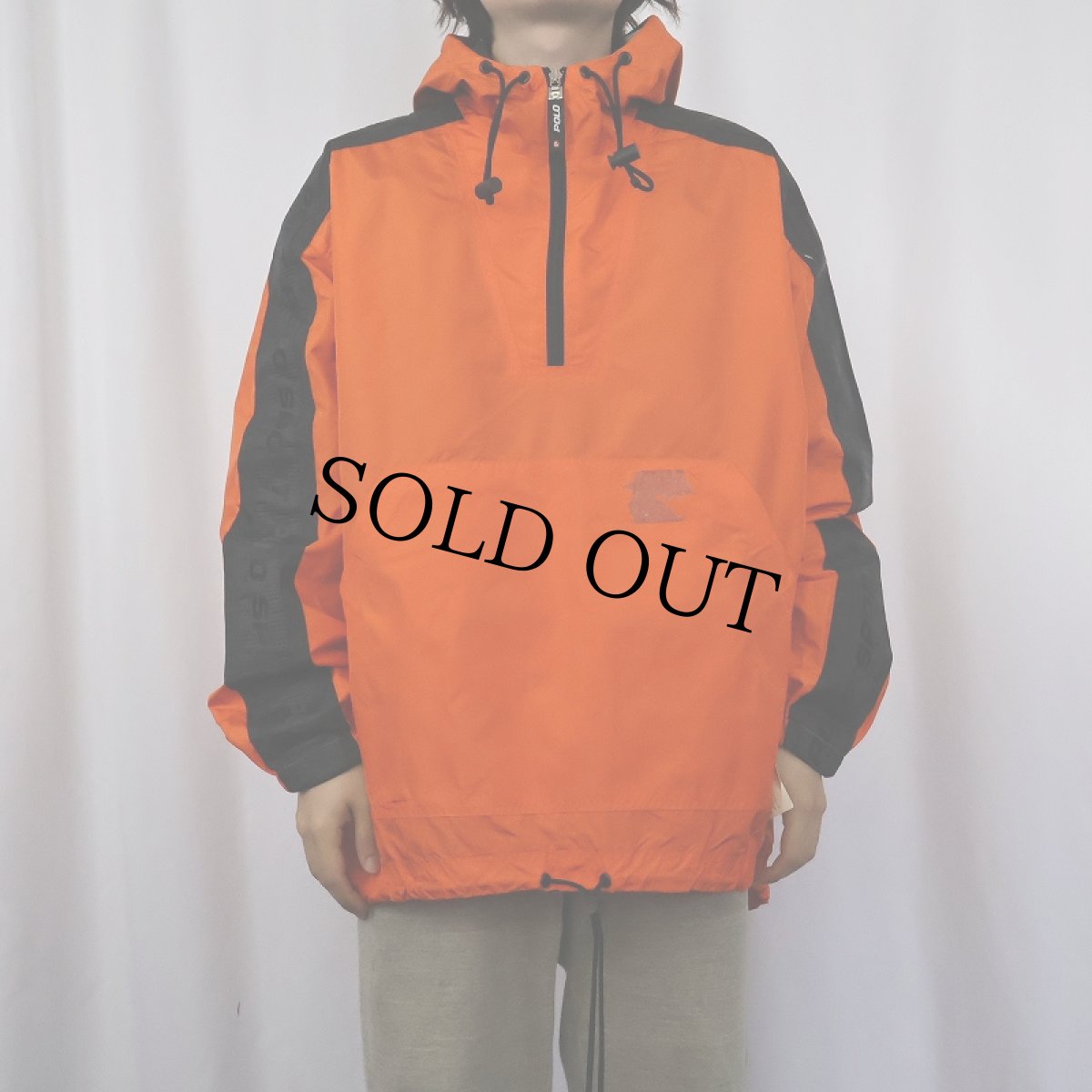 画像3: 90's POLO SPORT Ralph Lauren "SAMPLE" ハーフジップ ナイロンパーカー L (3)