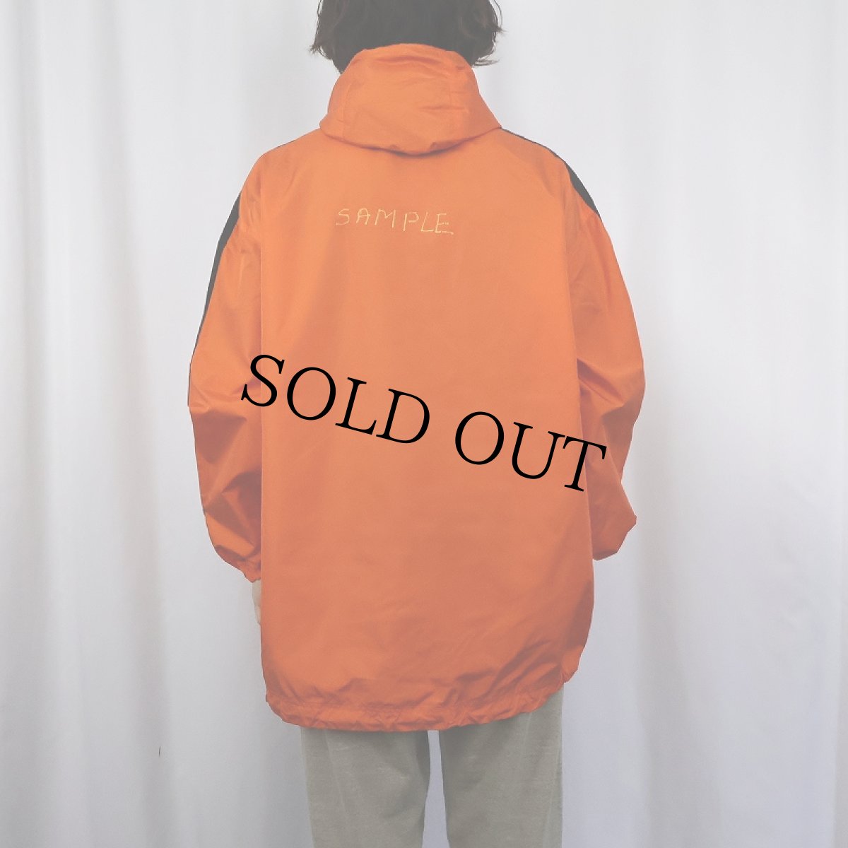 画像4: 90's POLO SPORT Ralph Lauren "SAMPLE" ハーフジップ ナイロンパーカー L (4)