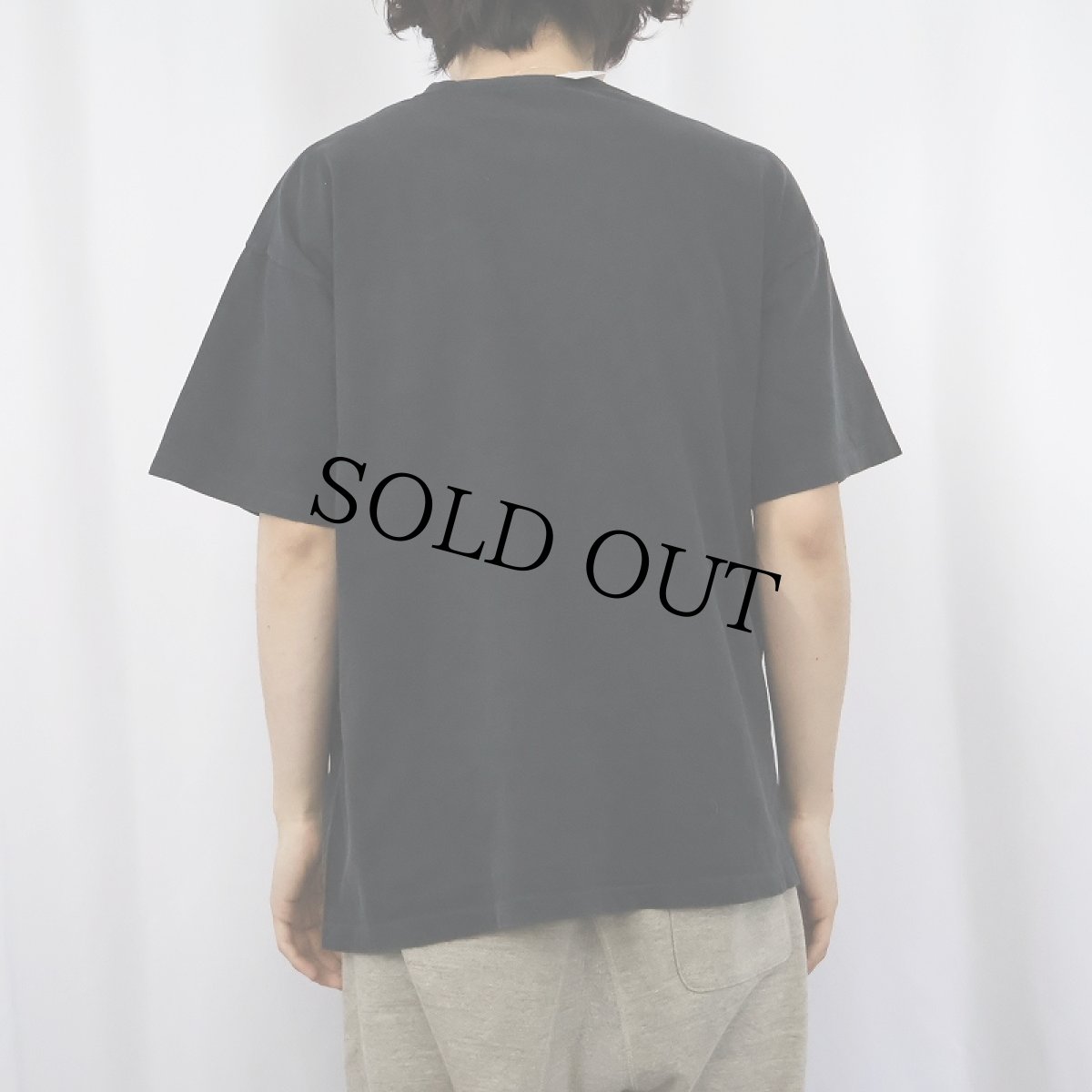 画像3: 90's DKNY ロゴプリントTシャツ BLACK (3)