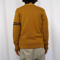 画像3: 40〜50's レタードニットカーディガン (3)