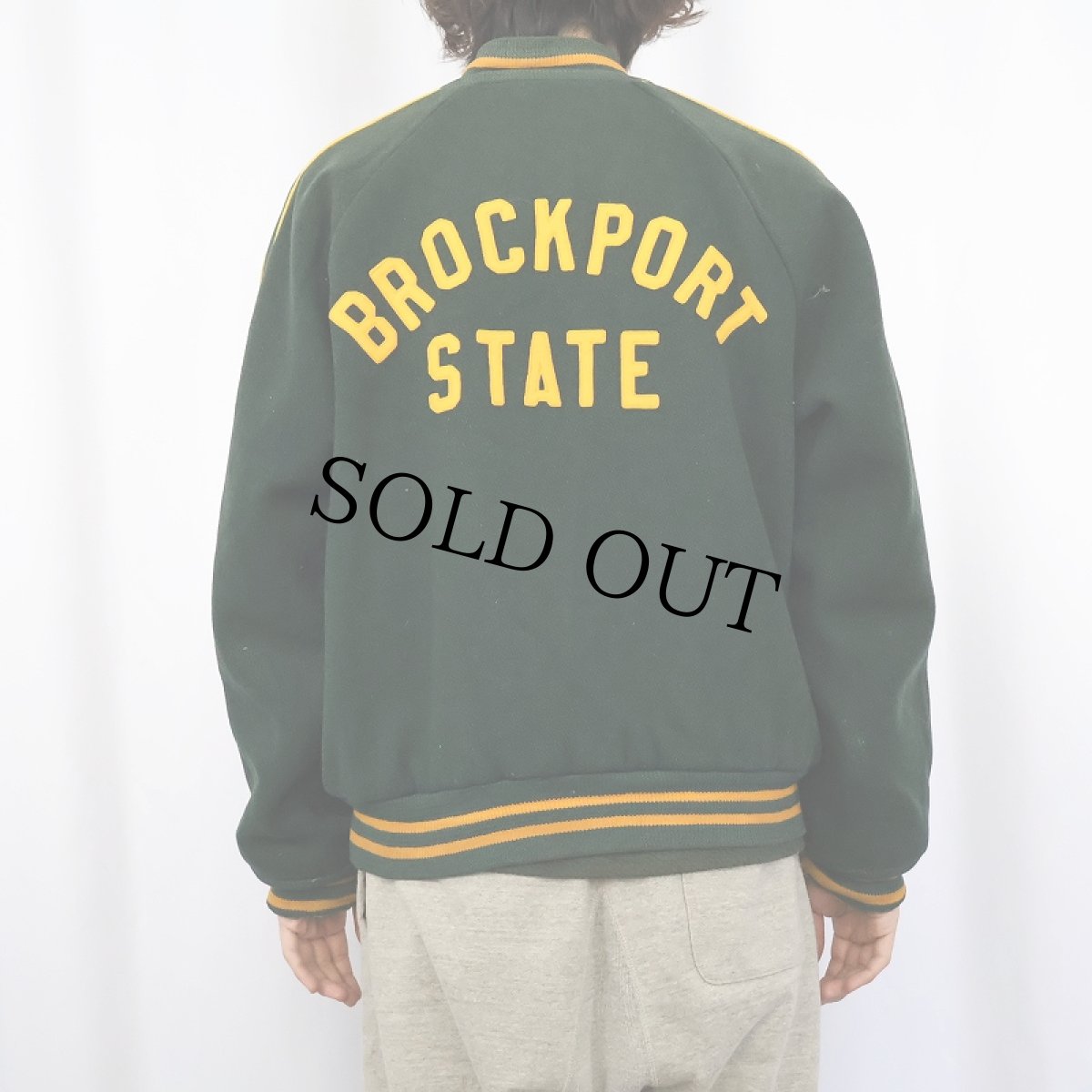 画像5: 60's PRINCETON "BROCKPORT STATE" リバーシブル ウールスタジャン (5)