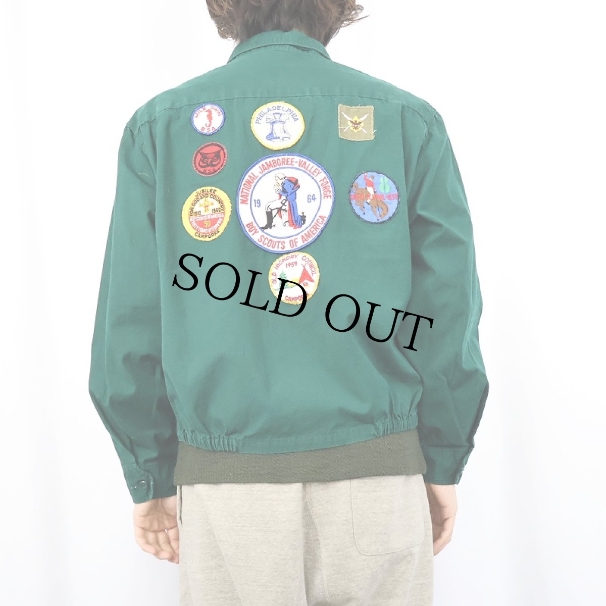 画像3: 60's BOY SCOUTS OF AMERICA ワッペン付き コットンジャケット L (3)