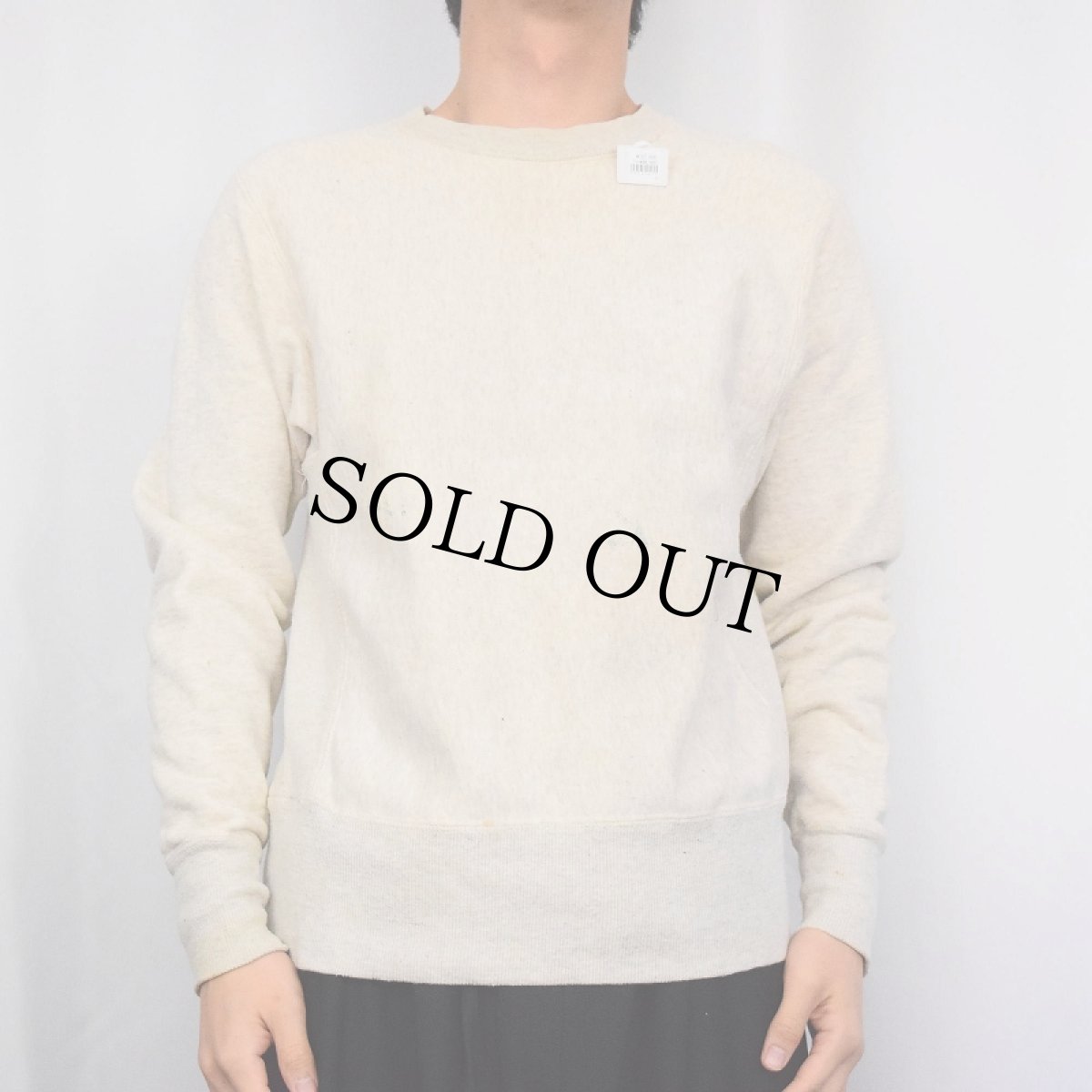 画像2: 50's Champion REVERSE WEAVE "タタキタグ" 2トーン 霜降り無地スウェット XS (2)