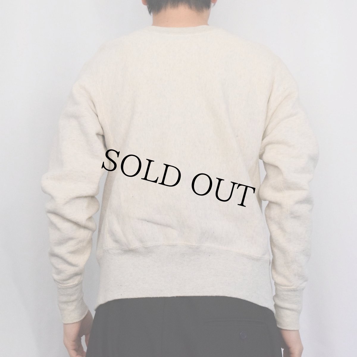 画像3: 50's Champion REVERSE WEAVE "タタキタグ" 2トーン 霜降り無地スウェット XS (3)