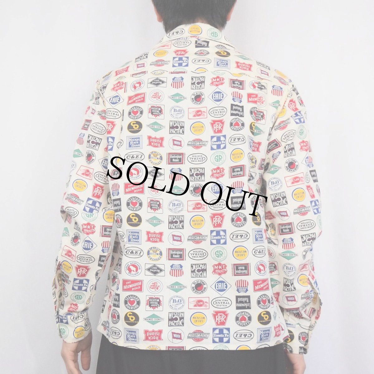 画像3: 50's Railload 総柄 コットンオープンカラーシャツ (3)