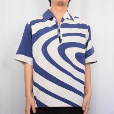 画像4: 60〜70's Sandwich Isles イタリアンカラー コットンアロハシャツ (4)