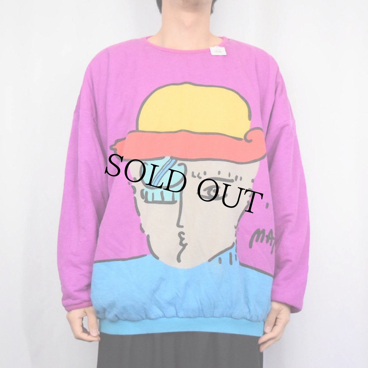 画像3: 80's NEO MAX "PETER MAX SIGNATURE SERIES" 中綿入り リバーシブルスウェット (3)