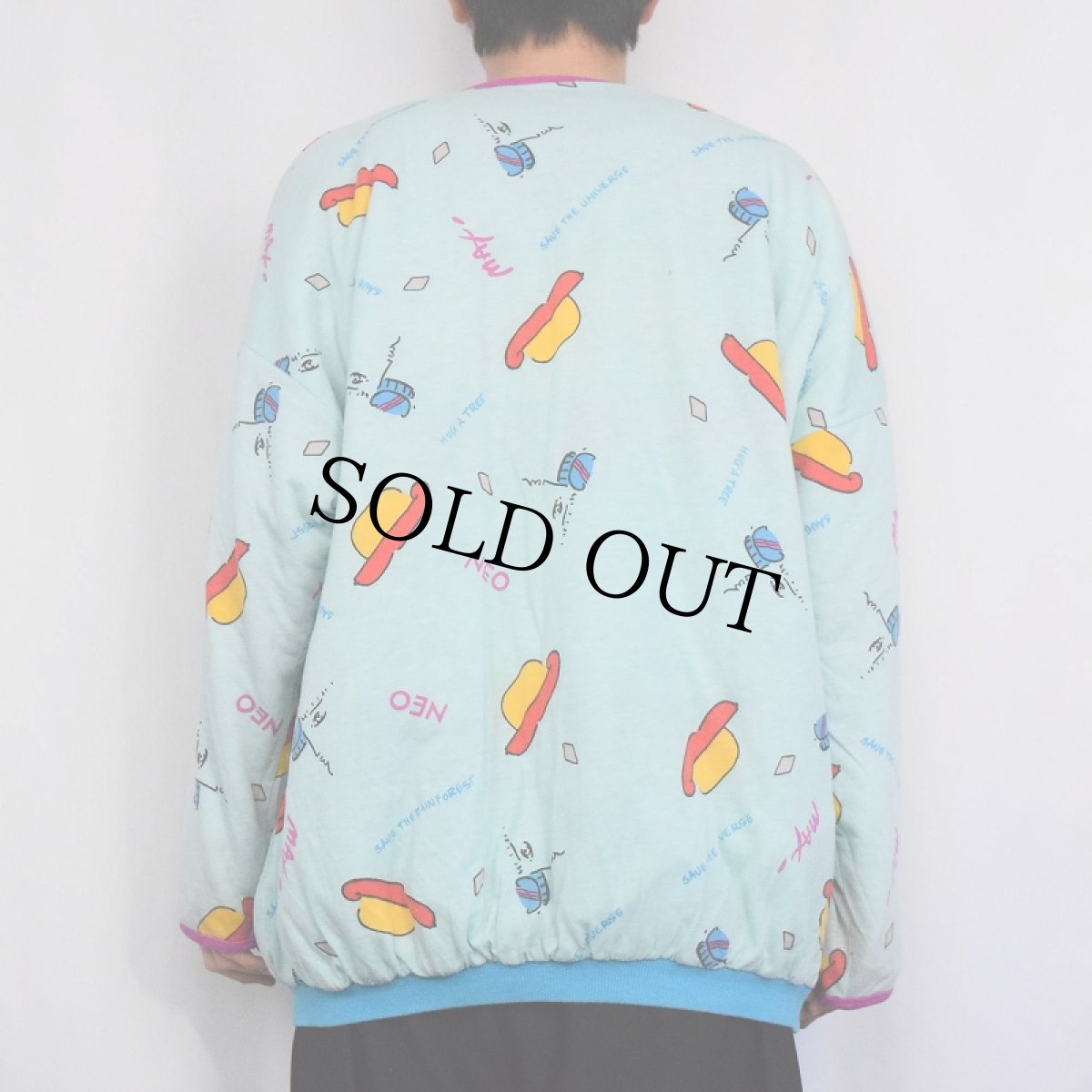 画像6: 80's NEO MAX "PETER MAX SIGNATURE SERIES" 中綿入り リバーシブルスウェット (6)