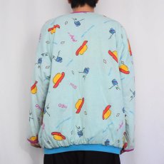 画像6: 80's NEO MAX "PETER MAX SIGNATURE SERIES" 中綿入り リバーシブルスウェット (6)