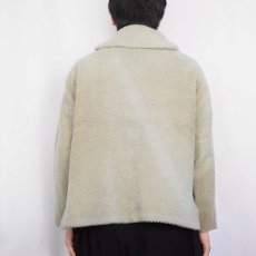 画像3: 50's CAMPUS KODIAK USA製 パネル切り替え フェイクファージャケット M (3)
