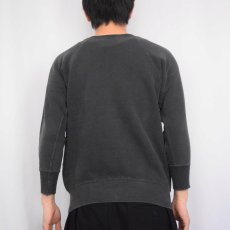 画像3: 60's 無地ラグランスウェット BLACK (3)