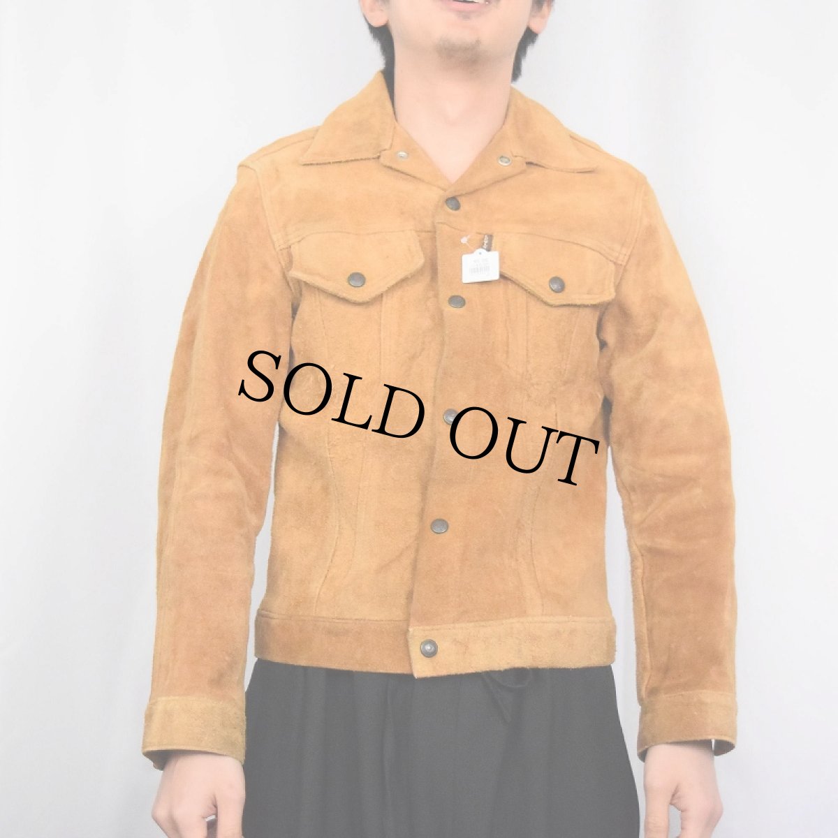 画像2: 60's LEVI'S BIGE 3rd TYPE スエードレザージャケット (2)