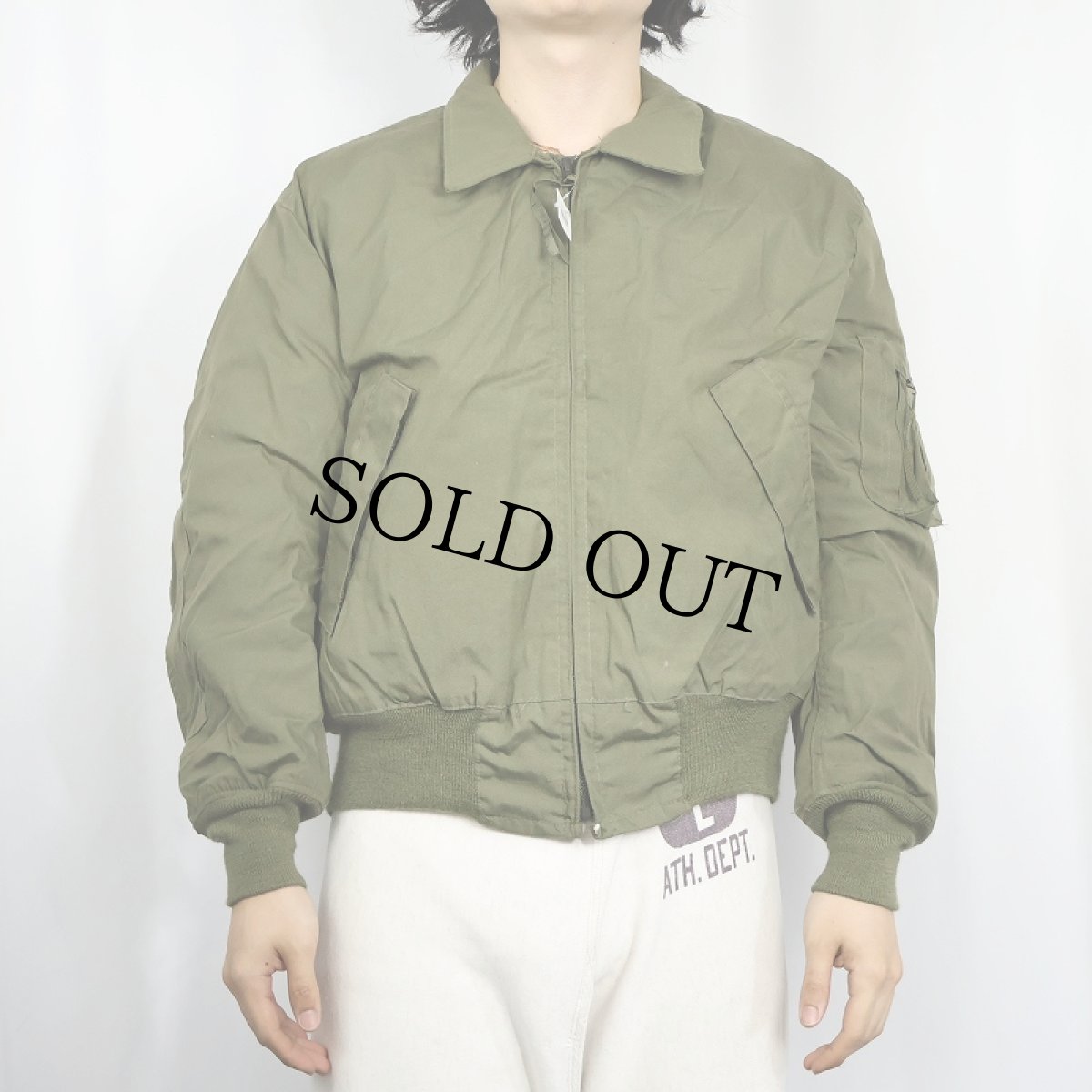 画像2: 80's U.S.ARMY CVC タンカースジャケット ノーメックス MEDIUM-SHORT (2)