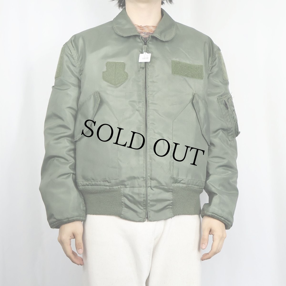 画像2: 2010's U.S.AIR FORCE CWU-36/P フライトジャケット LARGE (2)