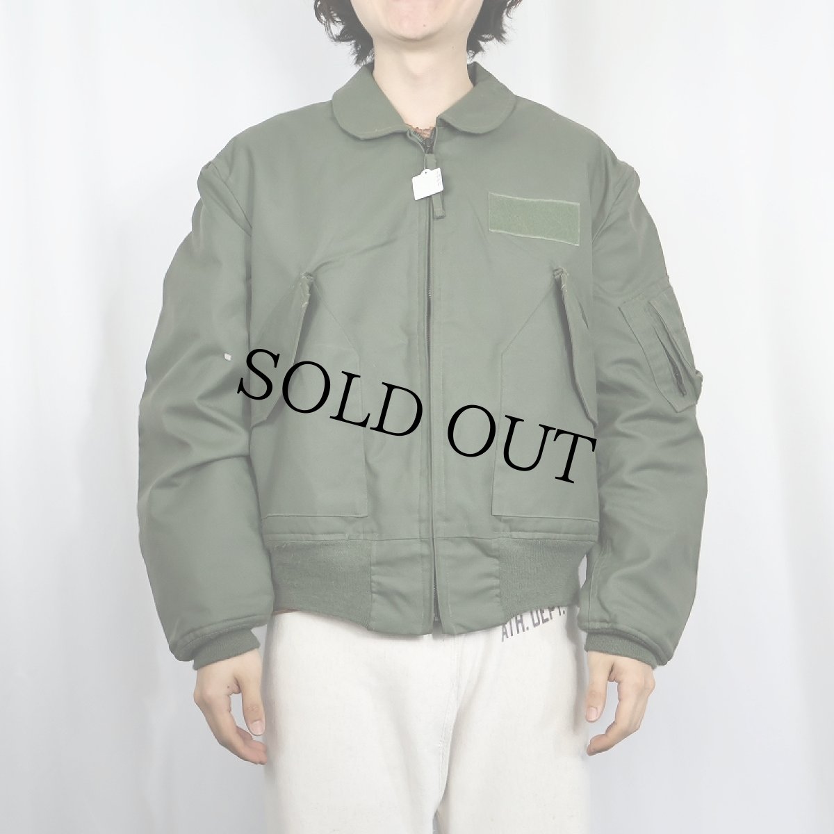 画像2: 2010's U.S.AIR FORCE CWU-36/P "NOVOLOID" フライトジャケット LARGE (2)