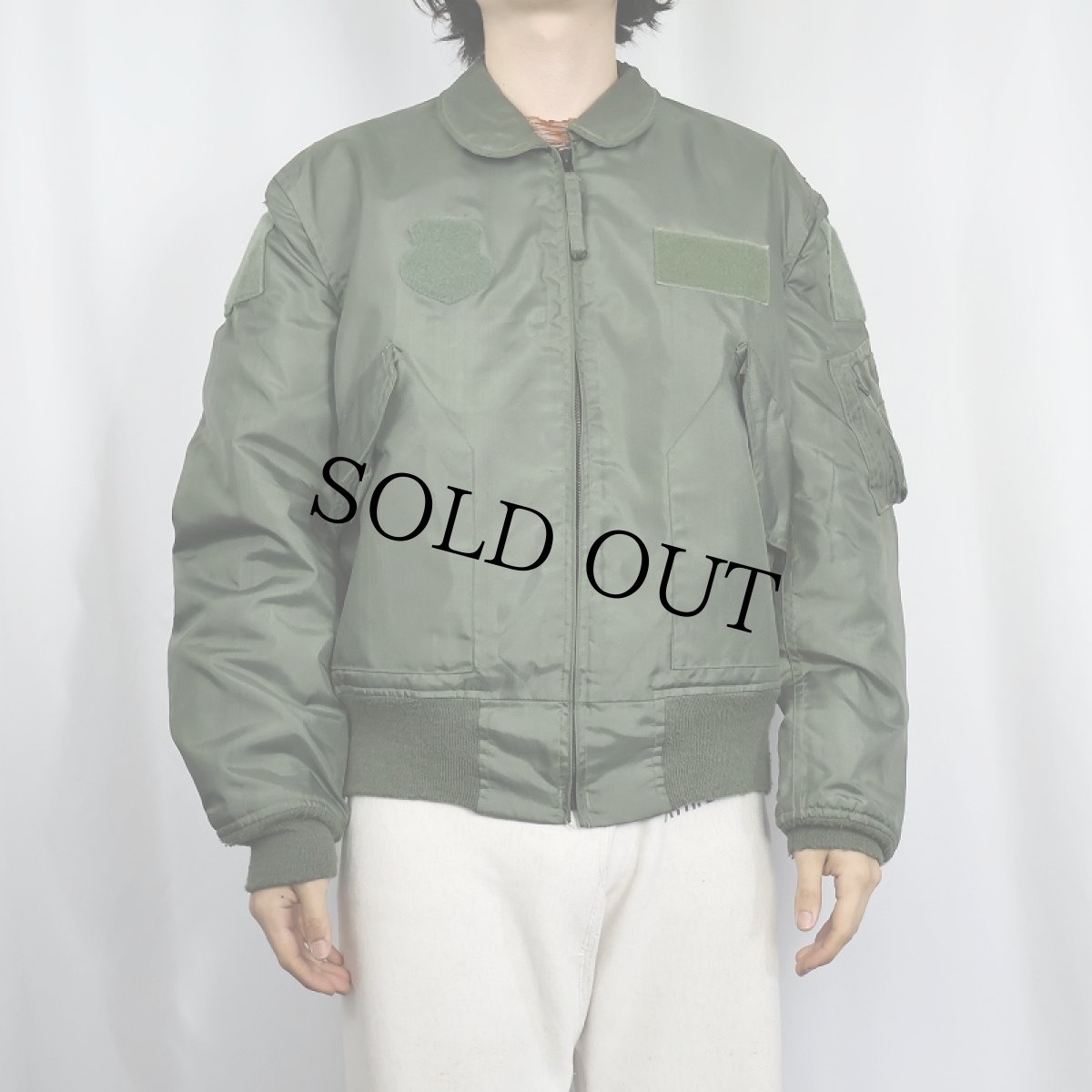 画像2: 2010's U.S.AIR FORCE CWU-36/P フライトジャケット LARGE (2)