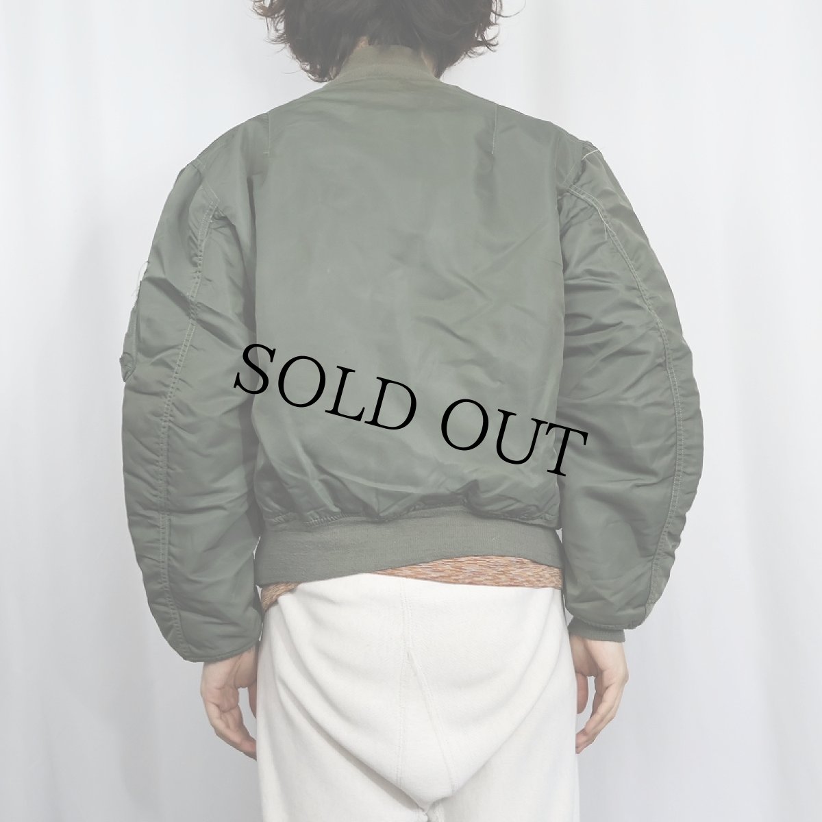 画像3: 民間品 80's〜  ALPHA INDUSTRIES,INC. MA-1 フライトジャケット MEDIUM (3)