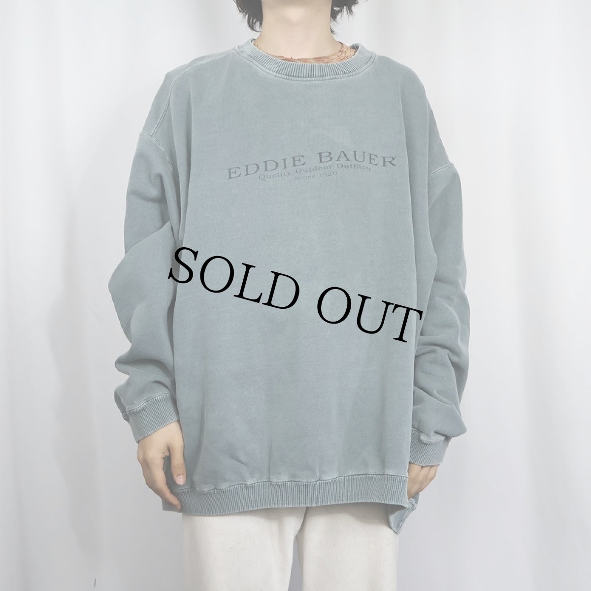 画像2: Eddie Bauer EBTEK ロゴプリントスウェット XXL (2)
