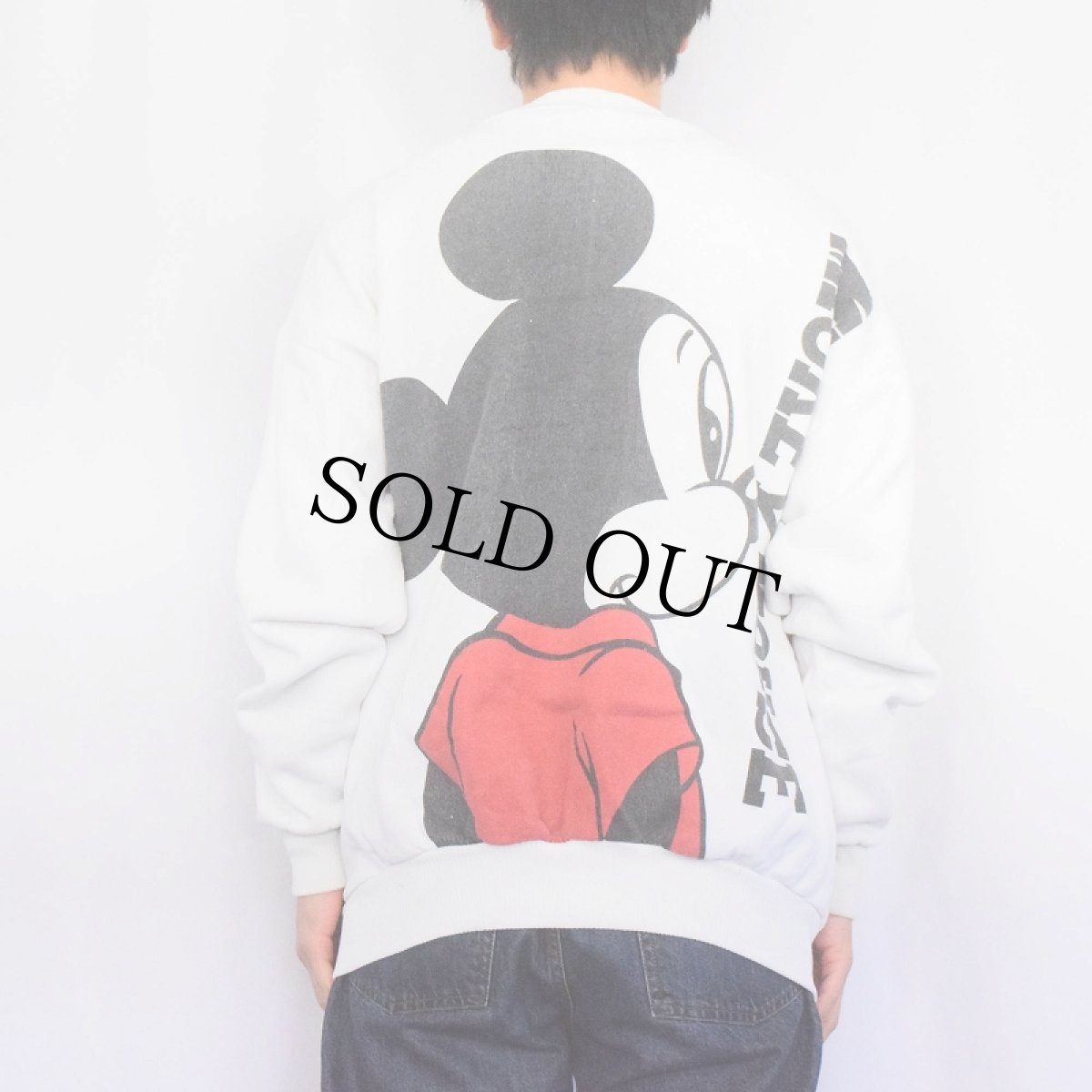 画像4: 90's Disney USA製 MICKEY MOUSE キャラクタープリントスウェット L (4)