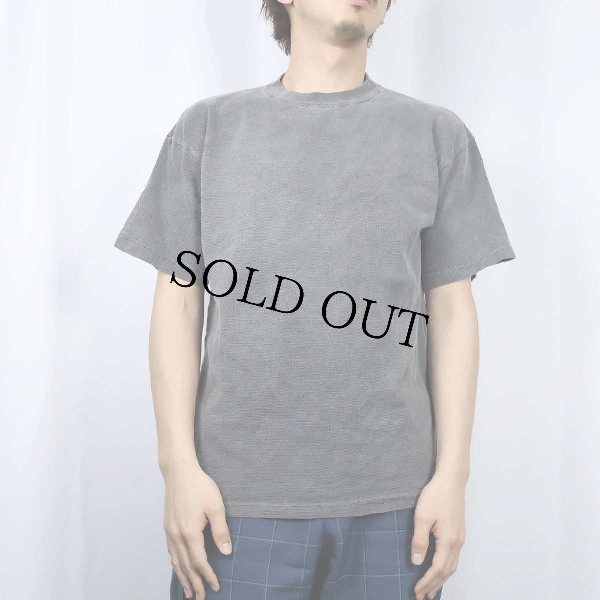 画像2: ZERO GRAVITY USA製 無地 鹿の子Tシャツ L (2)