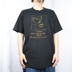 画像2: 90's USA製 "bloomers: good to the last drop..." イラストプリントTシャツ BLACK XL  (2)