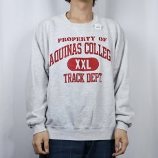 画像2: 90's RUSSELL ATHLETIC USA製 前V プリントTシャツ XL (2)