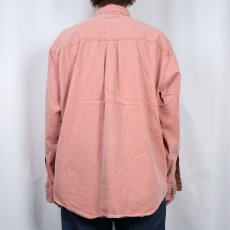 画像3: 90's LANDS' END USA製 コットンボタンダウンシャツ L (3)