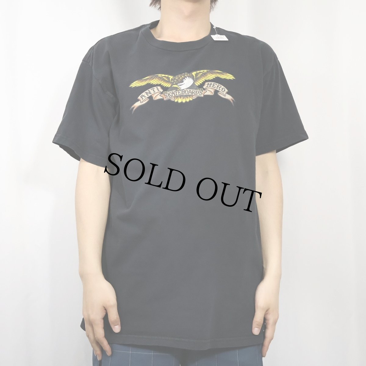 画像2: ANTI HERO SKATEBOARDS イーグルプリントTシャツ BLACK L (2)