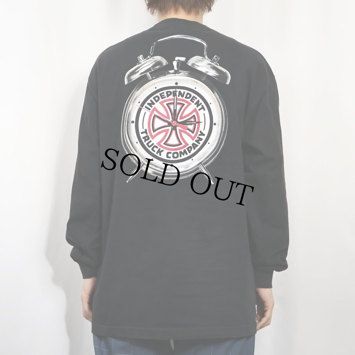 画像4: THRASHER × INDEPENDENT "TIME TO GRIND" ロゴプリントロンT BLACK L (4)