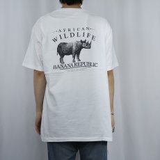 画像4: 80〜90's BANANA REPUBLIC "アニマルシリーズ " ポケットTシャツ (4)