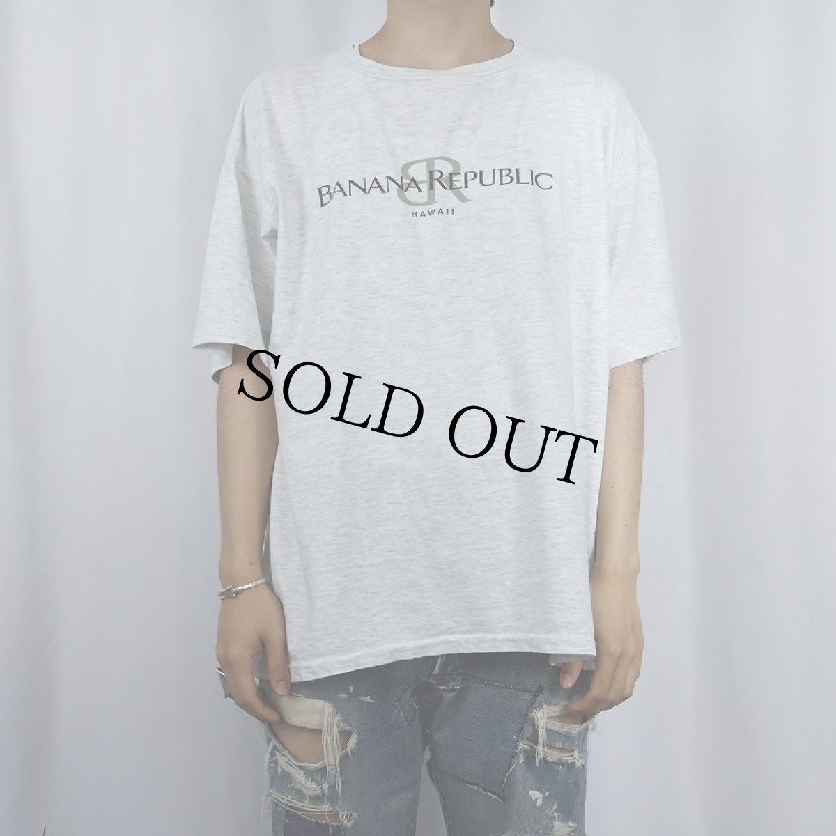 画像2: 90's BANANA REPUBLIC パロディプリントTシャツ XL (2)