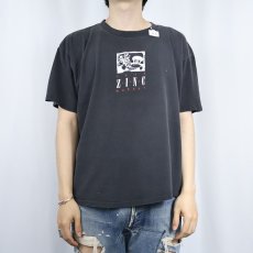 画像3: 90's CAFE ZING イラストプリント カフェTシャツ BLACK  (3)