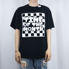画像3: "TIME OF THE MONTH" メッセージプリントTシャツ BLACK M (3)