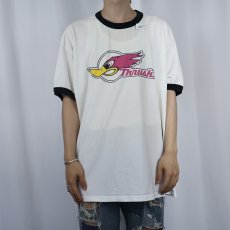 画像2: Thrush 自動車マフラーメーカー キャラクタープリントリンガーTシャツ XL (2)