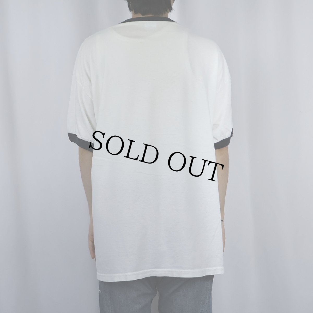 画像3: Thrush 自動車マフラーメーカー キャラクタープリントリンガーTシャツ XL (3)