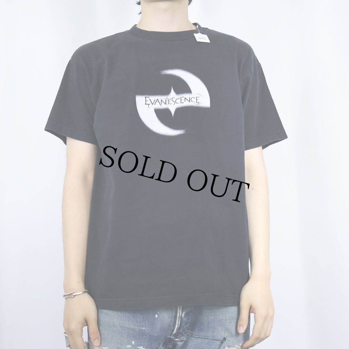 画像2: EVANESCENCE ロックバンド プリントTシャツ M (2)