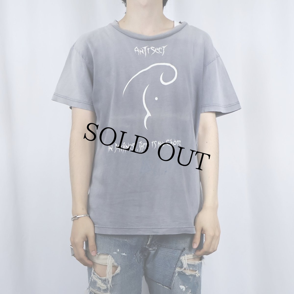 画像2: ANTISECT "IN DARKNESS" パンクロックバンド プリントTシャツ M (2)