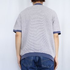 画像3: 60's CHAMPION PRODUCTSタグ "BUTLER" 染み込みプリント ボーダー柄 半袖リンガースウェット (3)