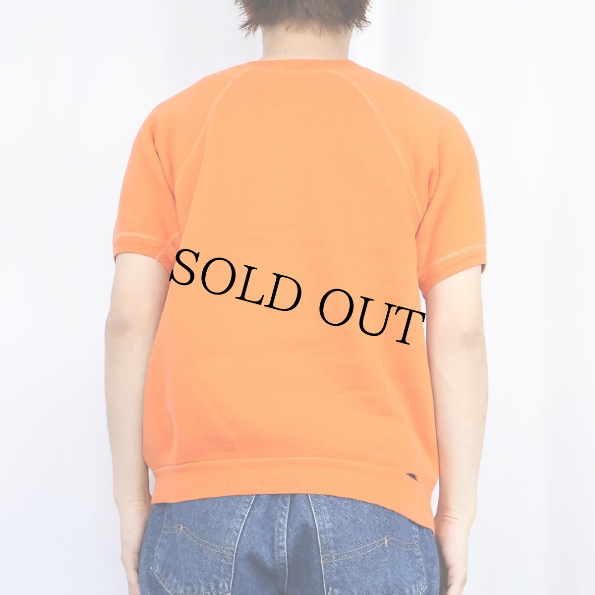 画像3: 60's TOWNCRAFT Penneys "TEXAS Longhorns" 半袖ラグランスウェット (3)