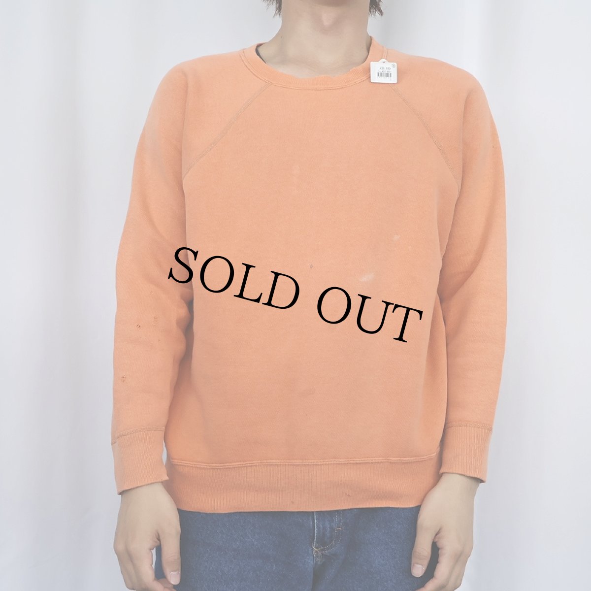 画像4: 60's TOWNCRAFT Penneys 無地ラグランスウェット M (4)