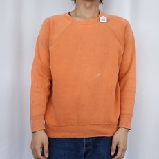 画像2: 60's TOWNCRAFT Penneys 無地ラグランスウェット M (2)