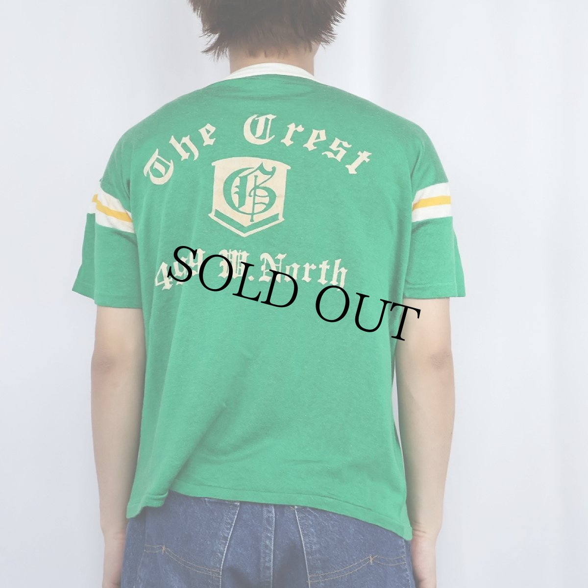 画像3: 60's MASON USA製 フロッキープリント WINTシャツ 42-44 (3)