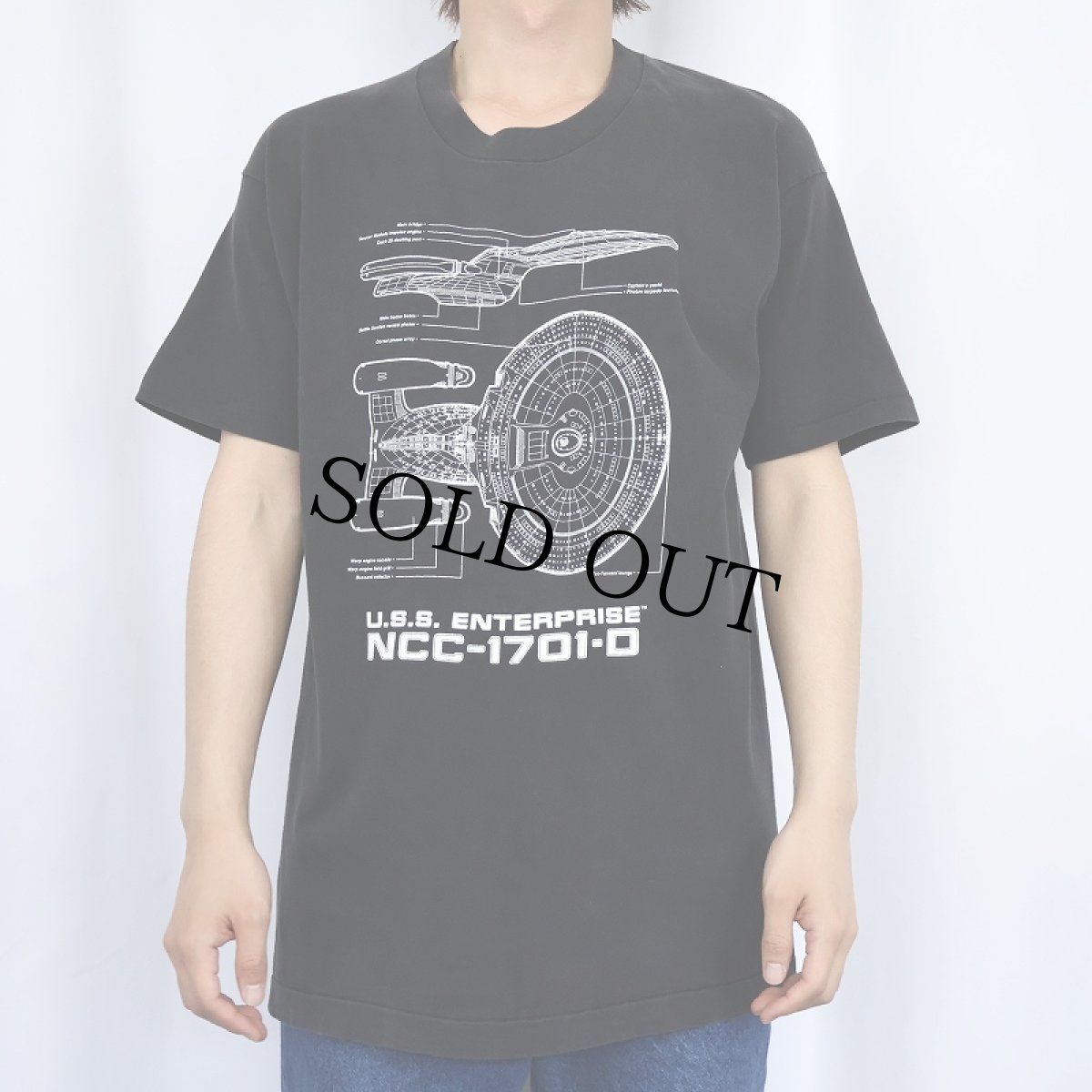 画像3: 90's STAR TREK CANADA製 "NCC-1701-D" TVドラマシリーズ プリントTシャツ BLACK L (3)